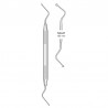 Lucas 720-87 alveolar curette/spoon