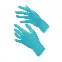 Guants de nitril sense pols - Blau llacuna