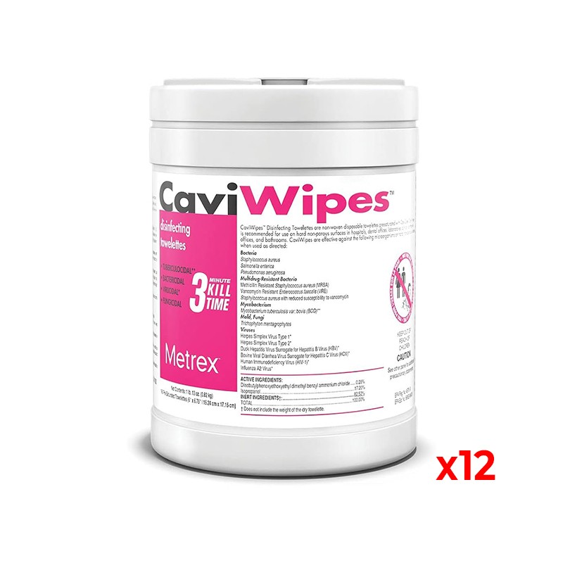 Tovalloletes desinfectants CaviWipes - 12 pots