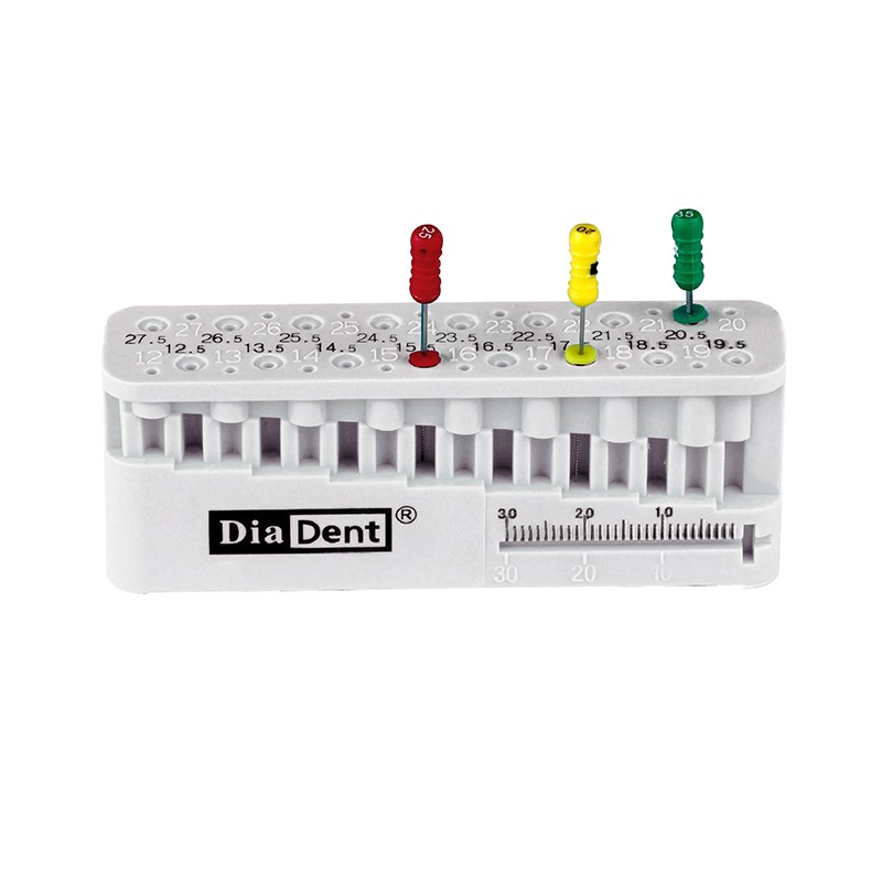 Mini règle endodontique blanche